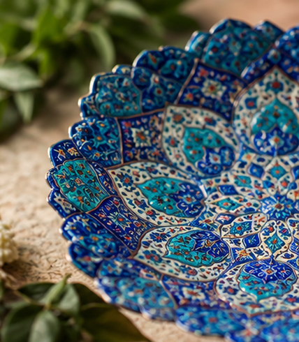 اثر هنری میناکاری فیروزه‌ای